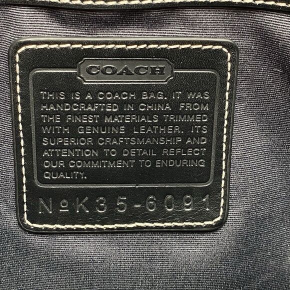 Vintage Coach Signature Clip Hobo 6091 Shoulder Bag Black - Picture 13 of 13